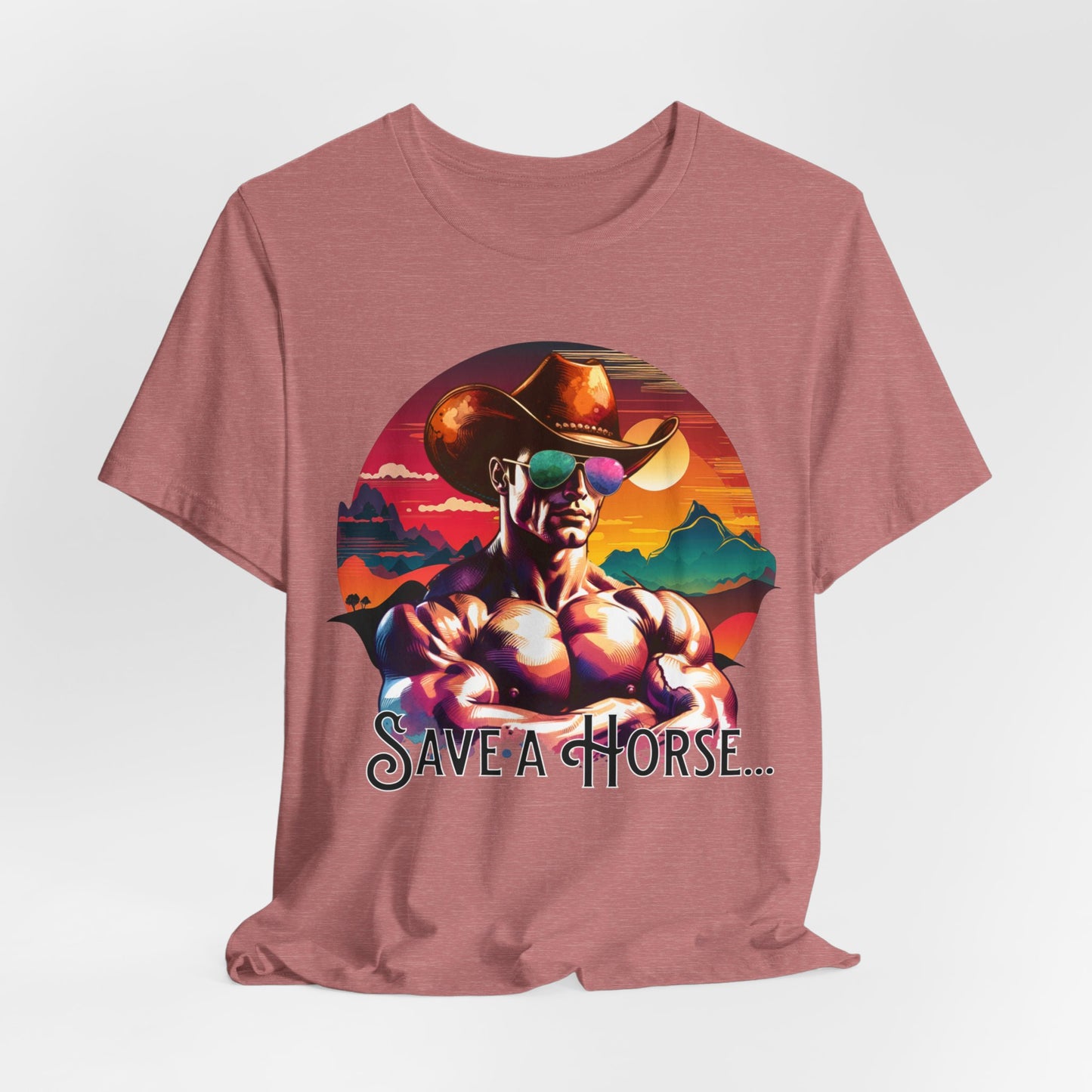 Save a Horse Cowboy Jersey Short Sleeve Tee