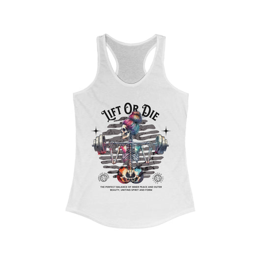 Lift or Die Women's Workout Ideal Racerback Tank